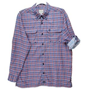 Heybo Shirt Mens S Beaufort UPF Plaid Vented Outdoors Fishing Hiking Core Tech